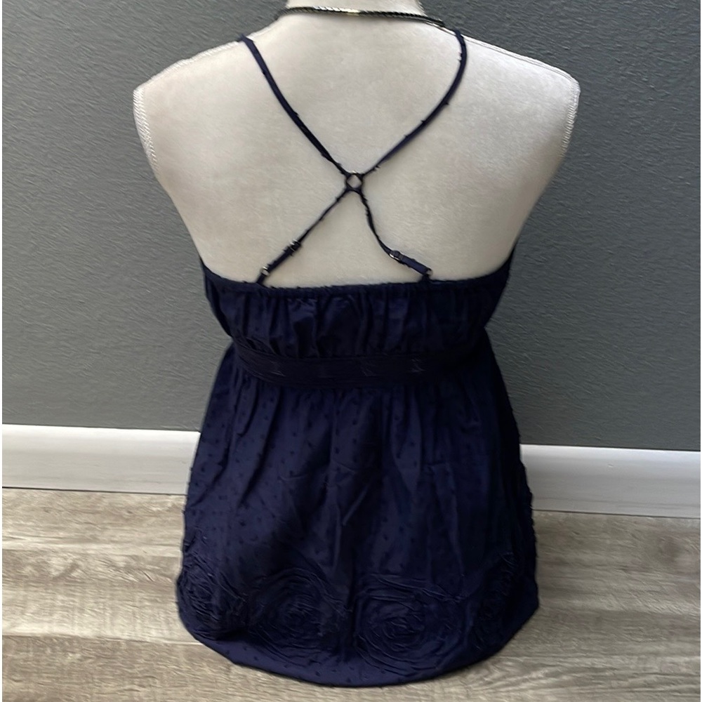 Iris Basic Navy Racerback Tank Top - Picture 5 of 10